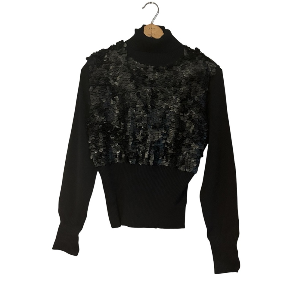 Saopaulo Black Sweater Circles Size 14 Top Women’s
